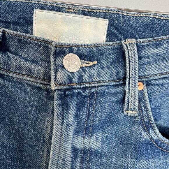 Mother Superior High Waisted Study Hover Straight Jeans Something Reveal Sz. 26 - Picture 10 of 16
